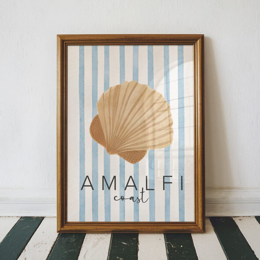 Amalfi Coast Shell Print
