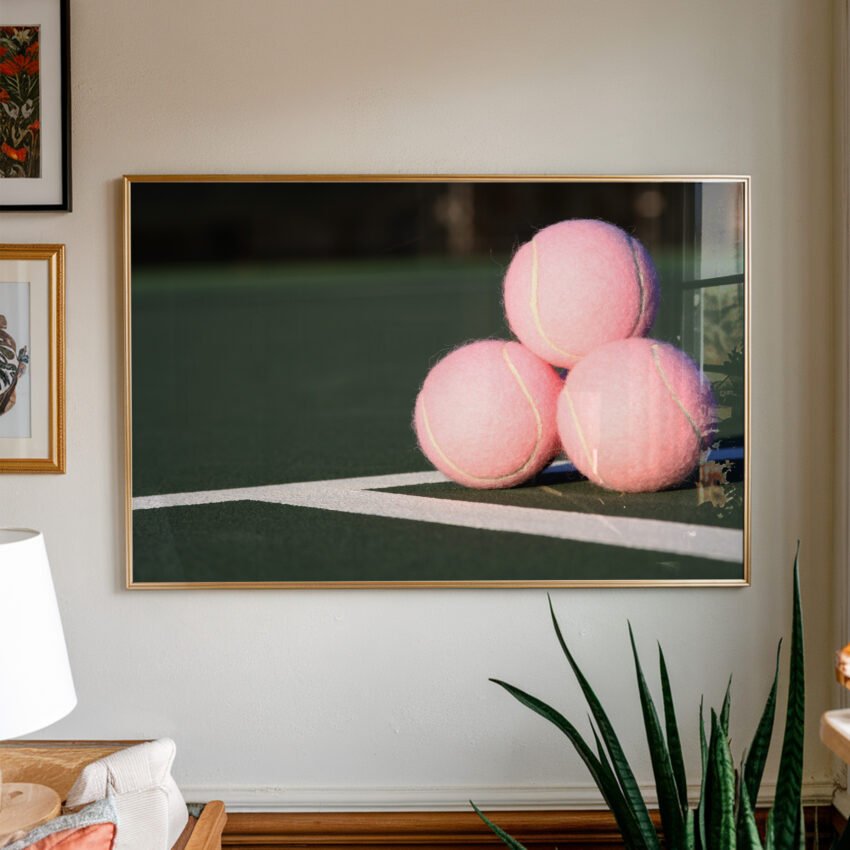 Pink Tennis Balls Print - Image 3