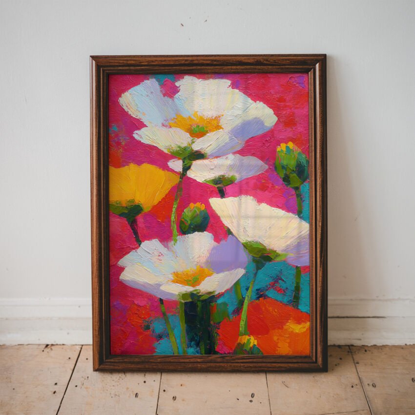Bold Bloom Abstract Flowers - Image 3