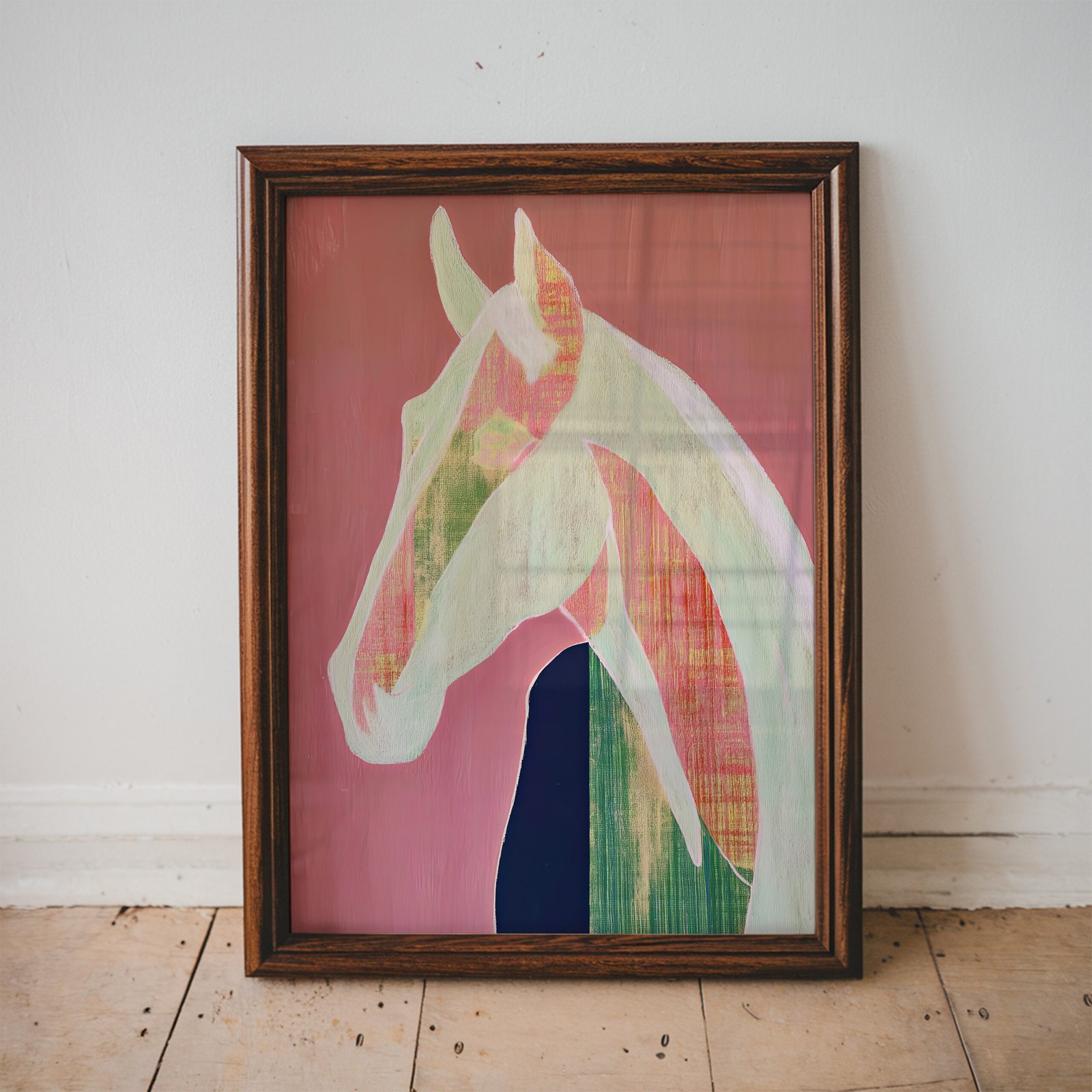 Modern Abstract Horse Wall Art