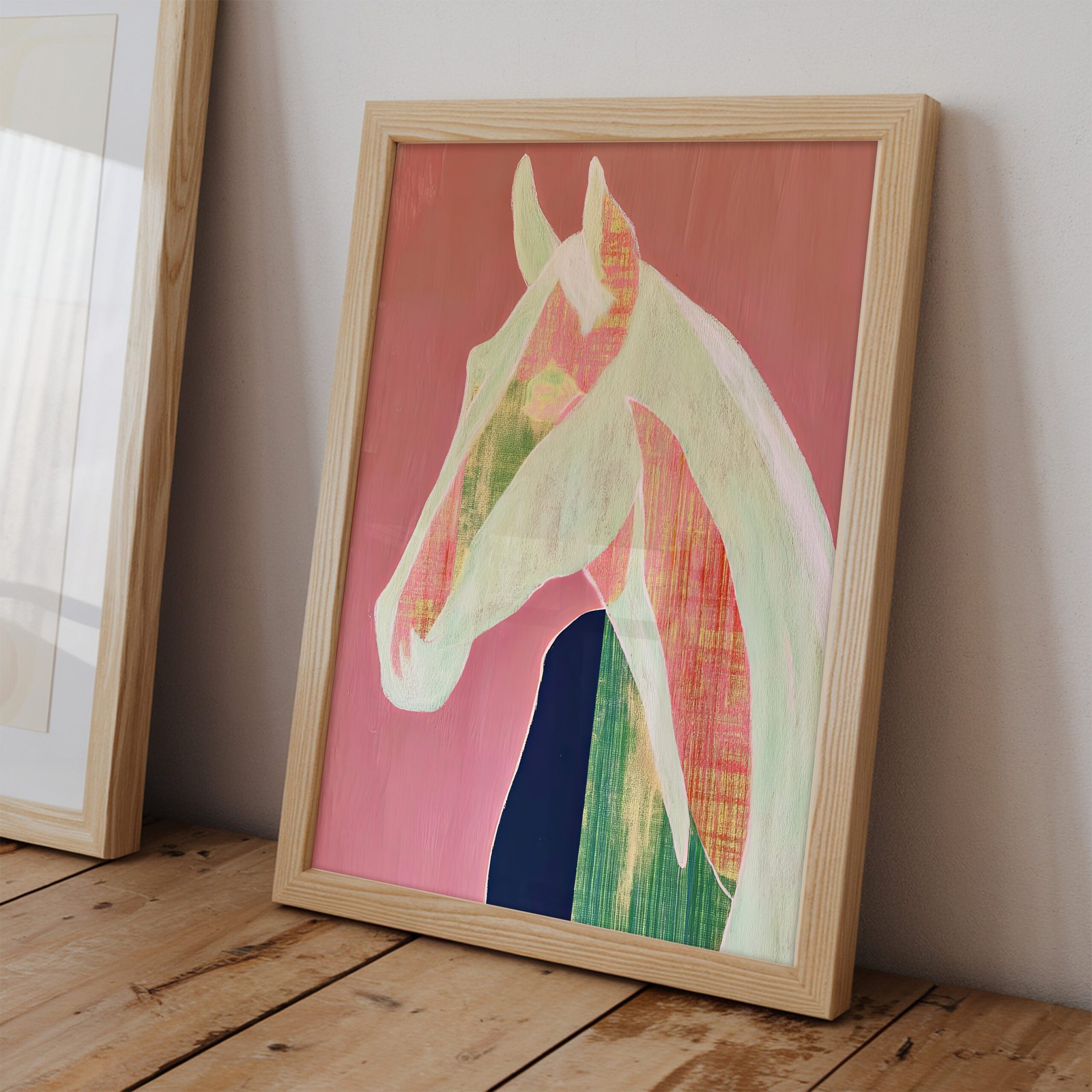 Modern Abstract Horse Wall Art - Image 2