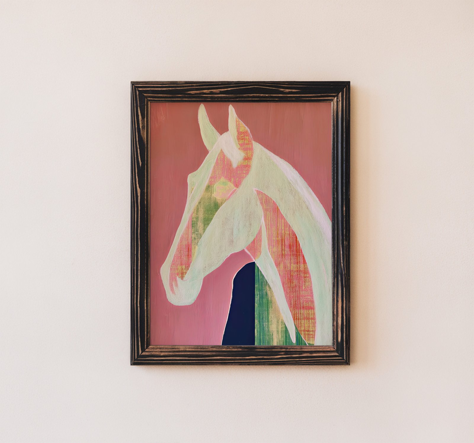 Modern Abstract Horse Wall Art - Image 3