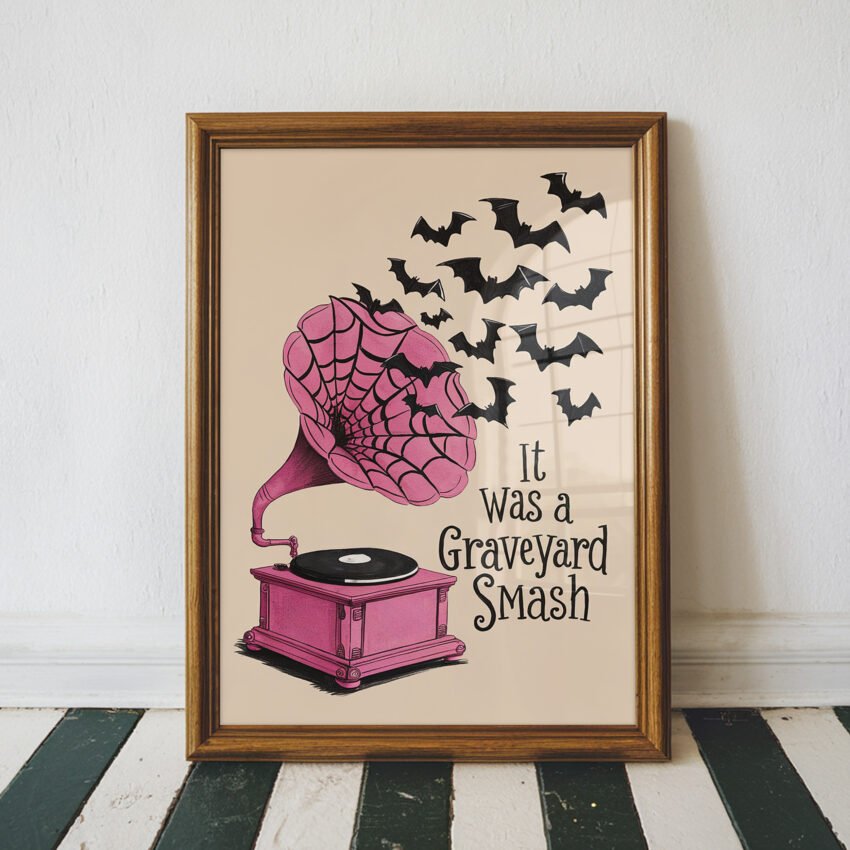 It Was A Graveyard Smash Halloween Wall Art Print