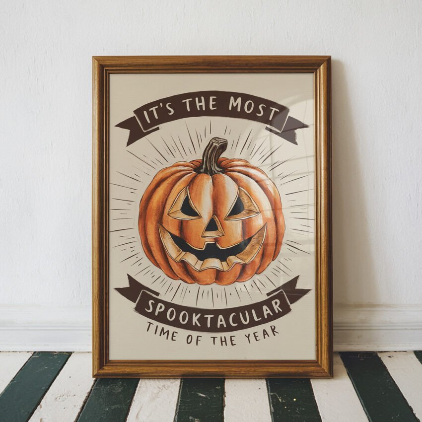 Most Spooktacular Time Of The Year Halloween Wall Art Print - Image 3