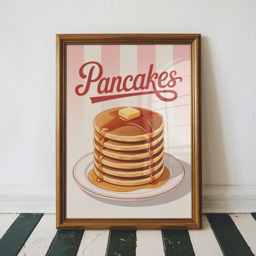 Retro Pancakes Stack - Image 3