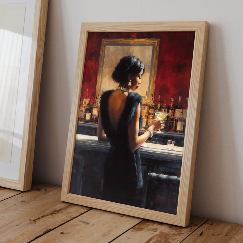 Elegant Woman at the Bar - Image 2