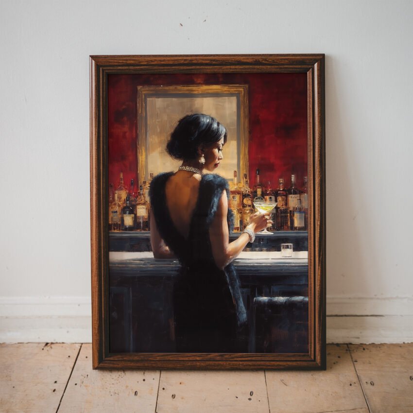 Elegant Woman at the Bar - Image 3