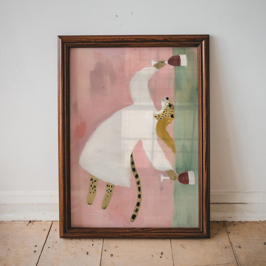 Tipsy Leopard Wall Art - Image 3