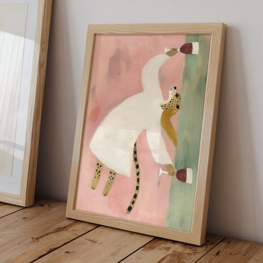 Tipsy Leopard Wall Art - Image 2