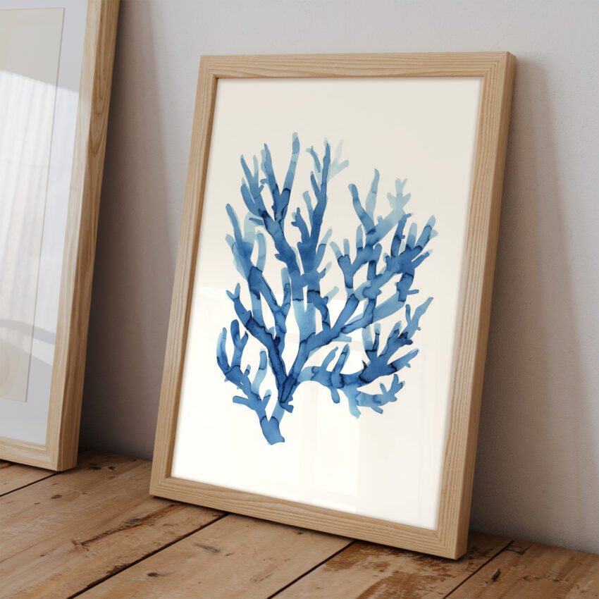 Blue Coral Reef Wall Art - Image 2