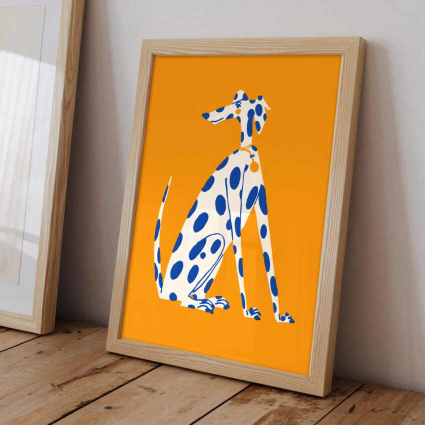 Spotted Hound – Bold Modern Dog Wall Art - Image 2