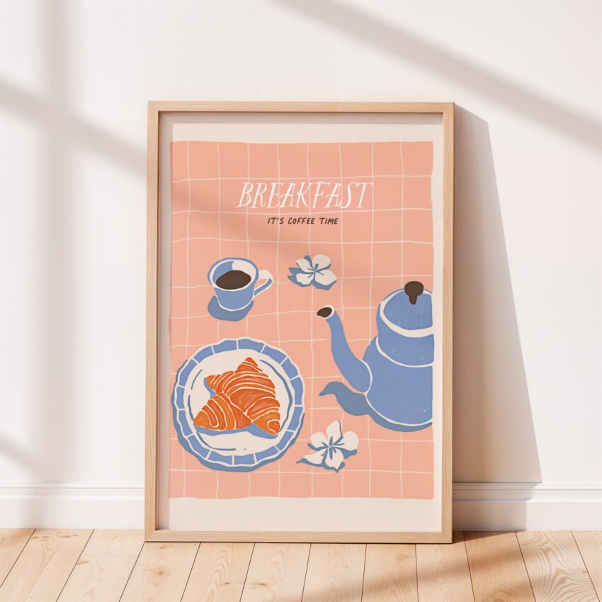 Breakfast Coffee Time Wall Art - Image 3