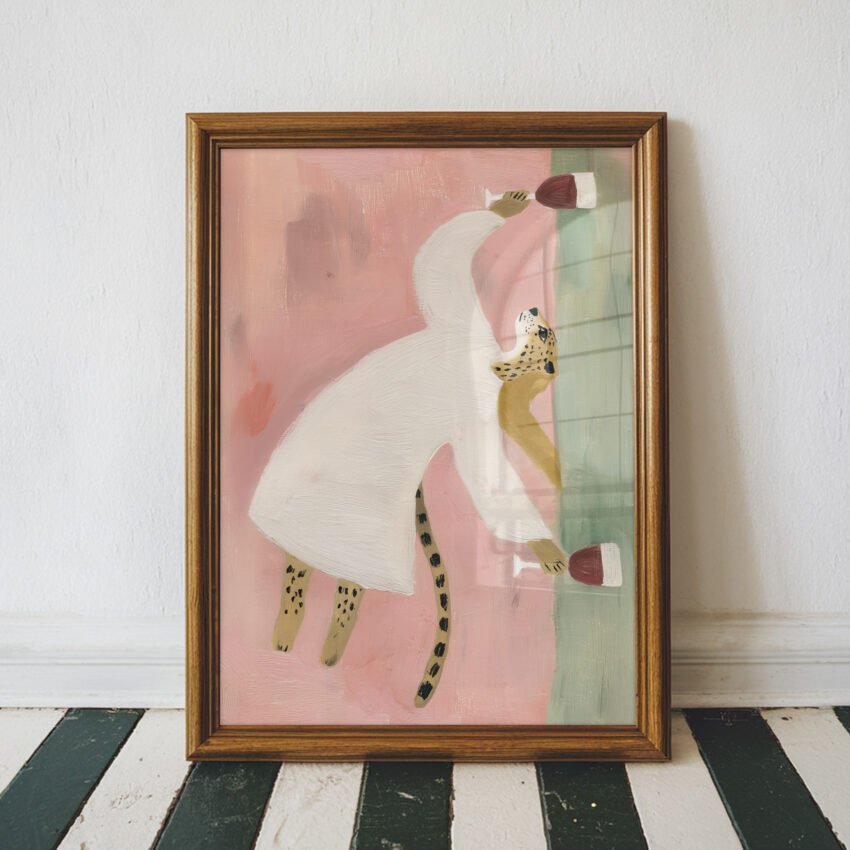 Tipsy Leopard Wall Art