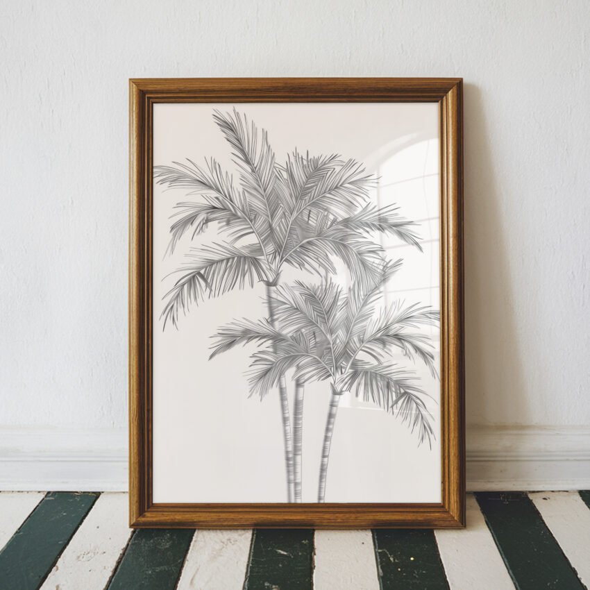 Tropical Palm Wall Art Print - Image 3