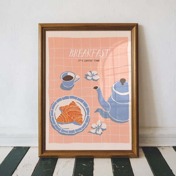 Breakfast Coffee Time Wall Art