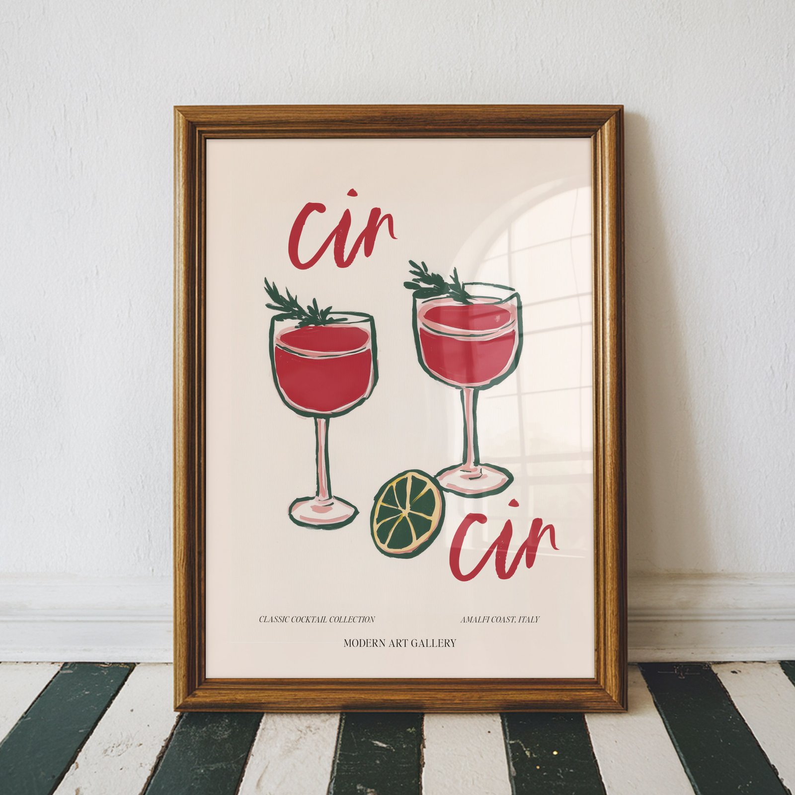 "Cin Cin" Cocktail Wall Art