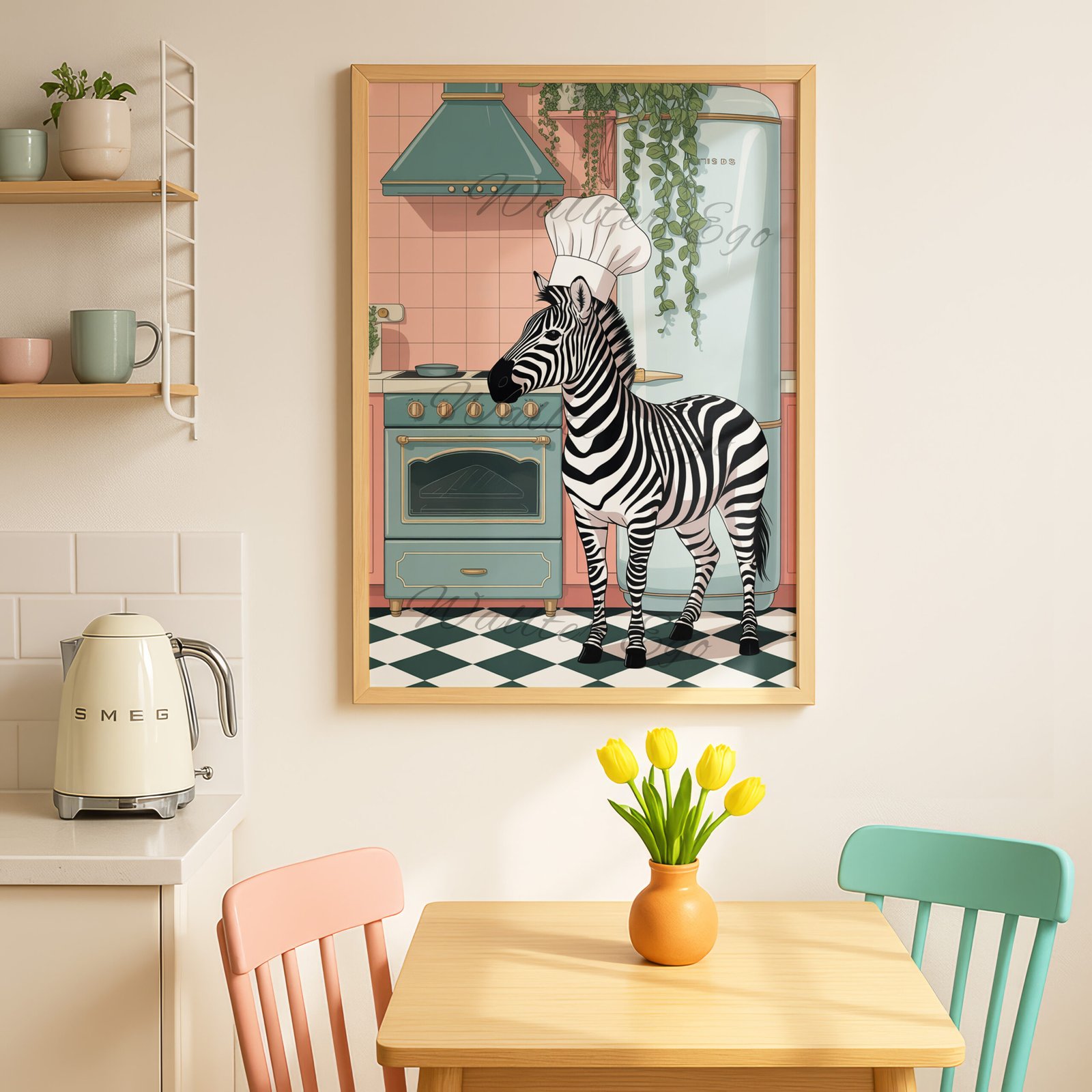 Chef Zebra in the Kitchen - Image 4