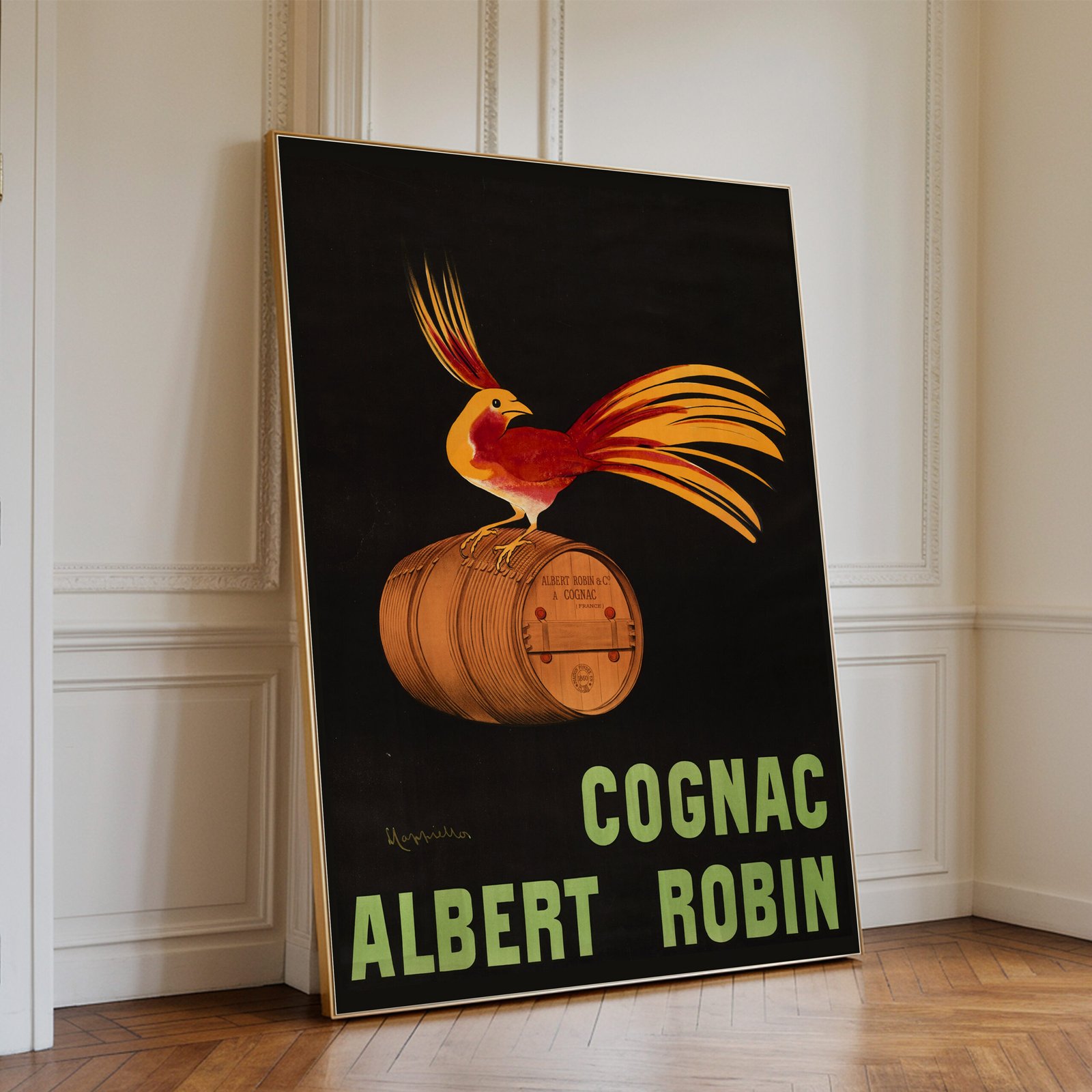 Cognac Albert Robin Vintage Poster - Image 4