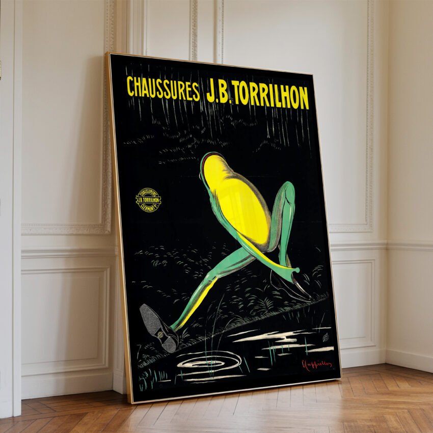 Vintage J.B. Torrilhon Shoe Poster – Frog Design by Mauzan - Image 4