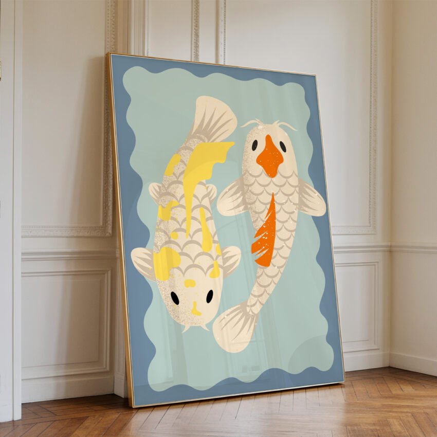 Koi Fish Wall Art - Image 3