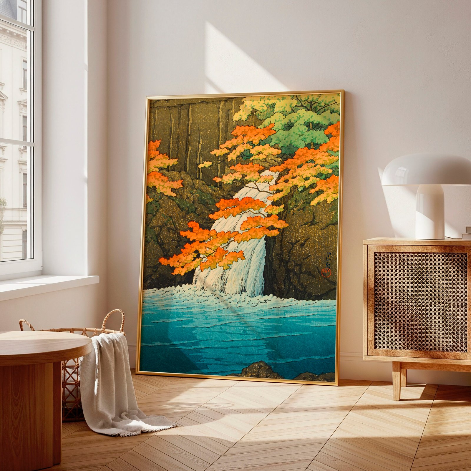 Senju Waterfall at Akame by Kawase Hasui - Image 4