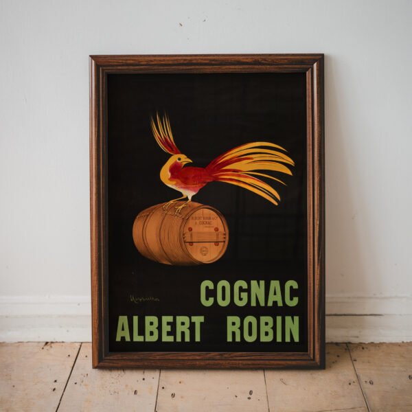 Cognac Albert Robin Vintage Poster