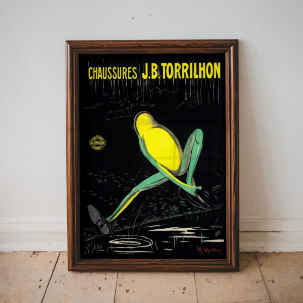 Vintage J.B. Torrilhon Shoe Poster – Frog Design by Mauzan