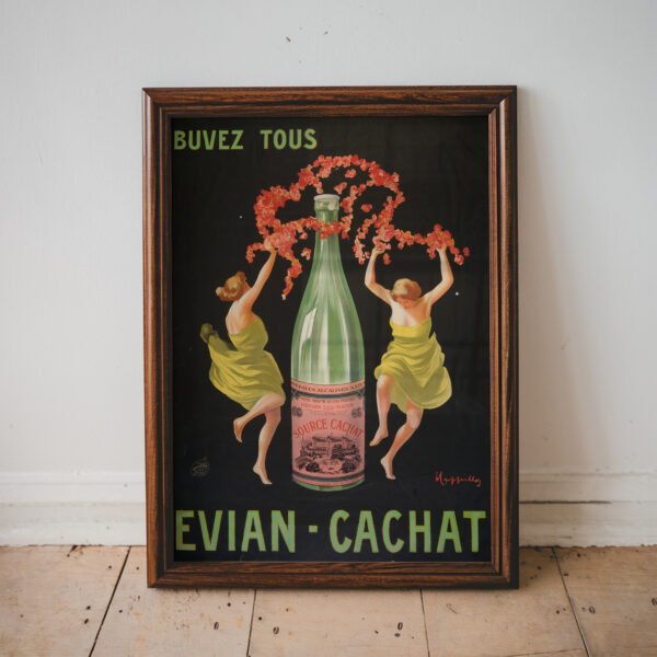 Vintage Evian Cachat Poster