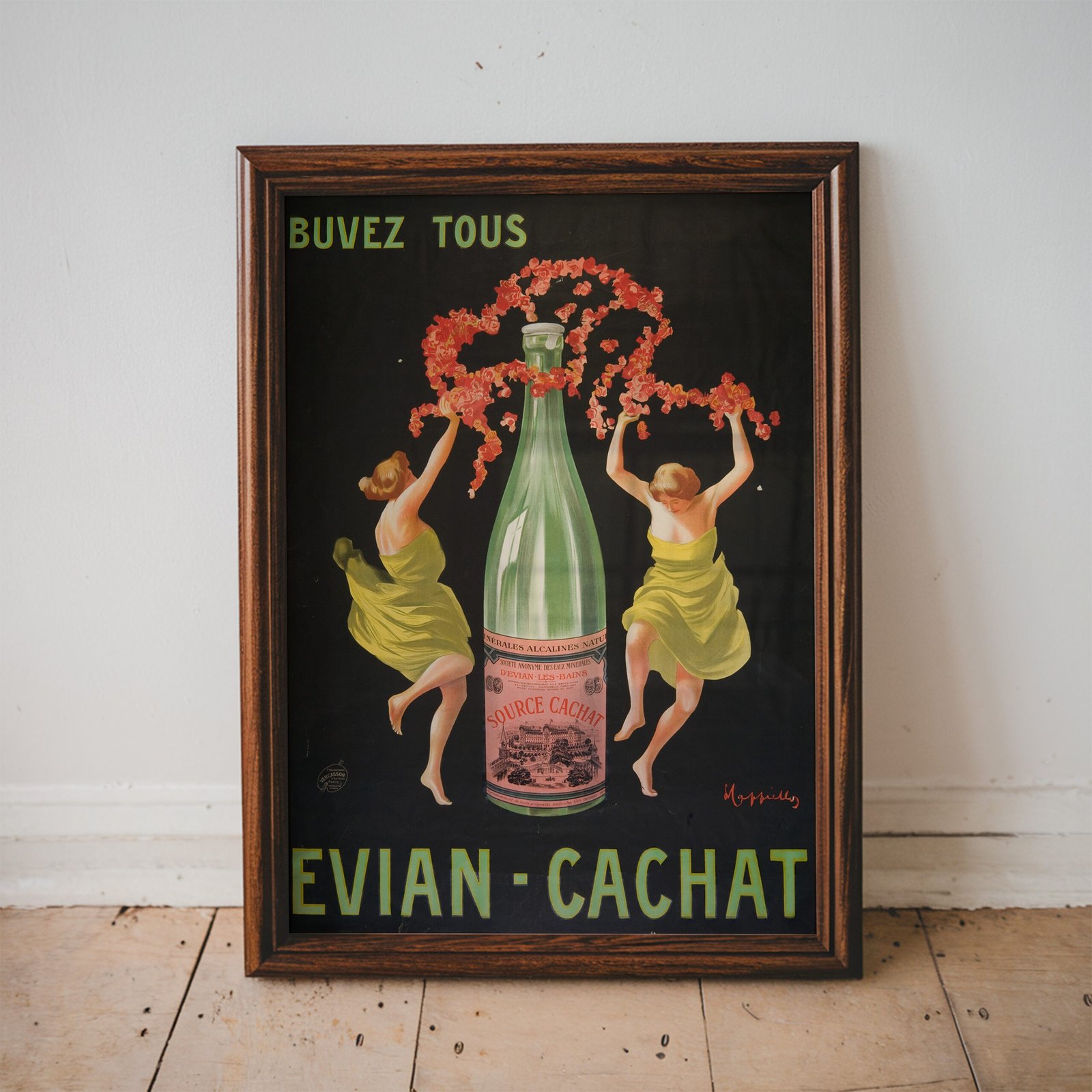 Vintage Evian Cachat Poster