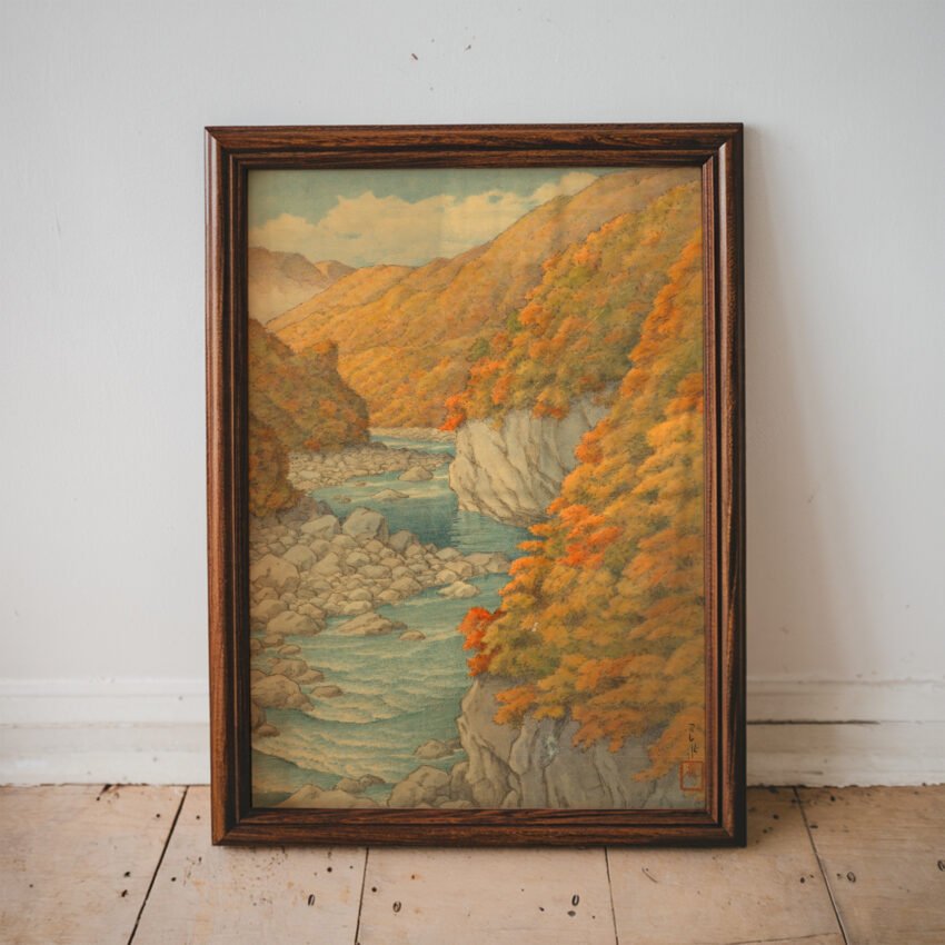Autumn Landscape by Kawase Hasui