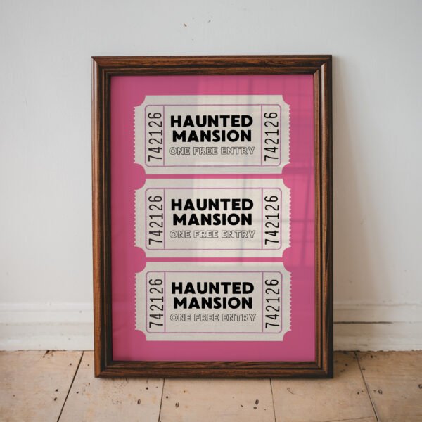 Haunted Mansion Ticket