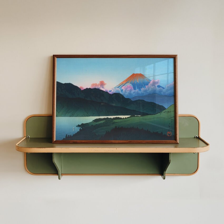 Evening of Mount Fuji from Lake Ashino-ko by Kawase Hasui - Image 2