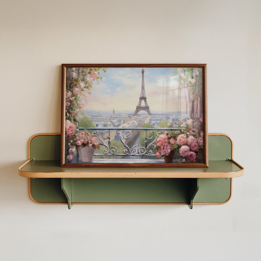 Paris Balcony View with Eiffel Tower - Image 2