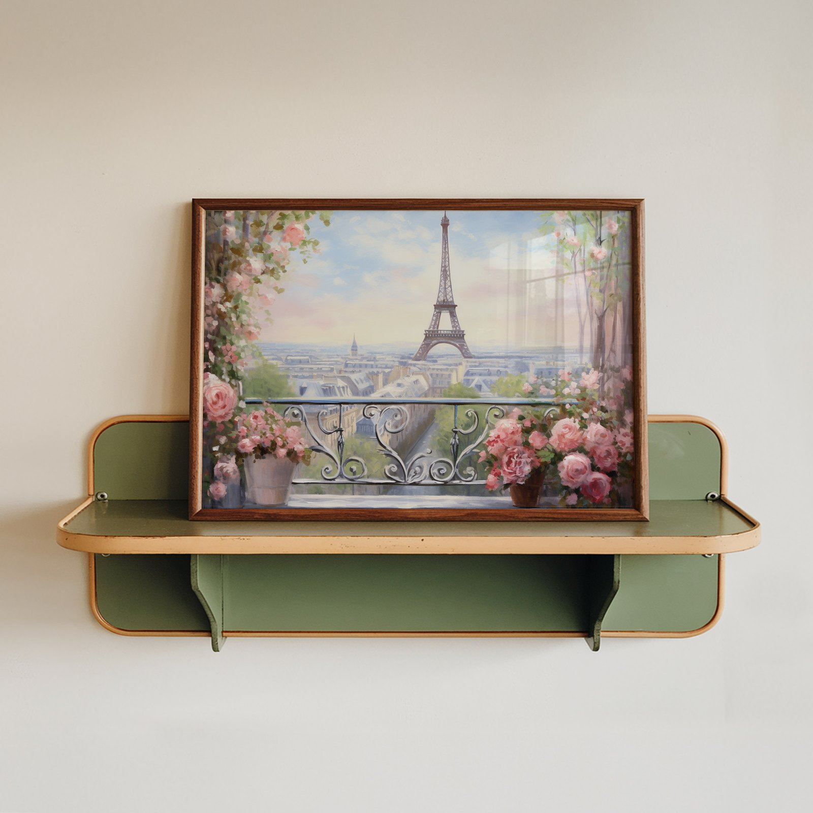 Paris Balcony View with Eiffel Tower - Image 2