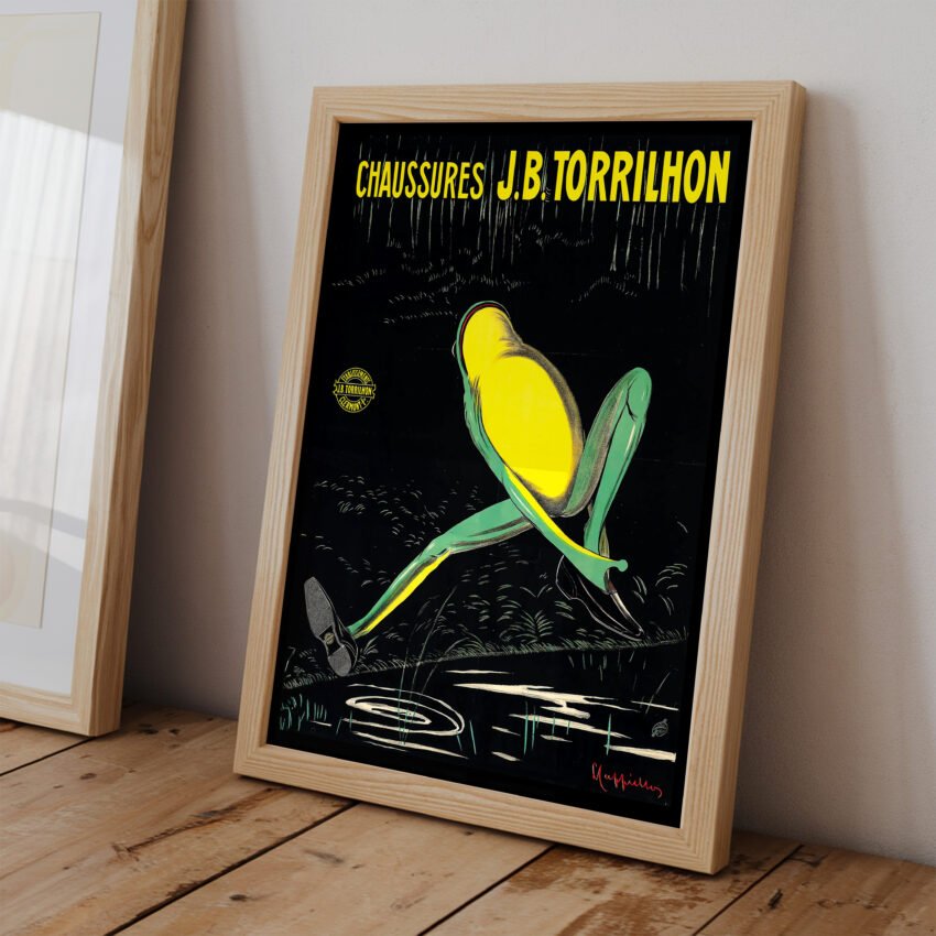 Vintage J.B. Torrilhon Shoe Poster – Frog Design by Mauzan - Image 2