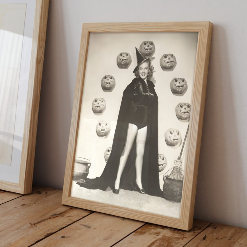 Vintage Witch Pin-Up Print - Image 2