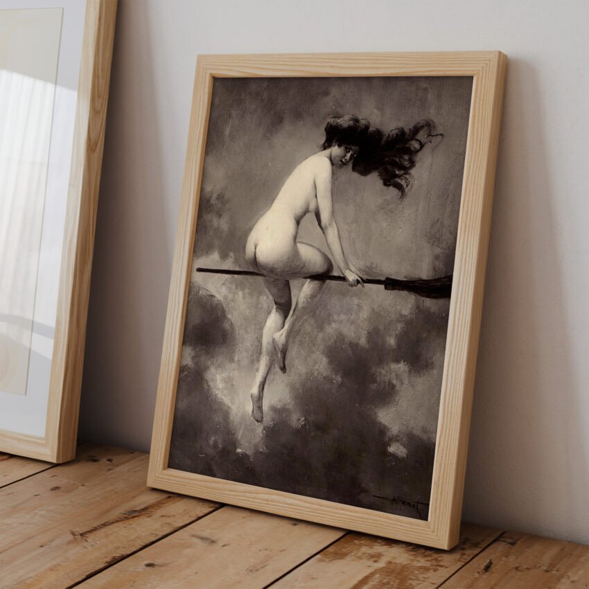 Witch on a Broom by Albert Joseph Penot - Image 2