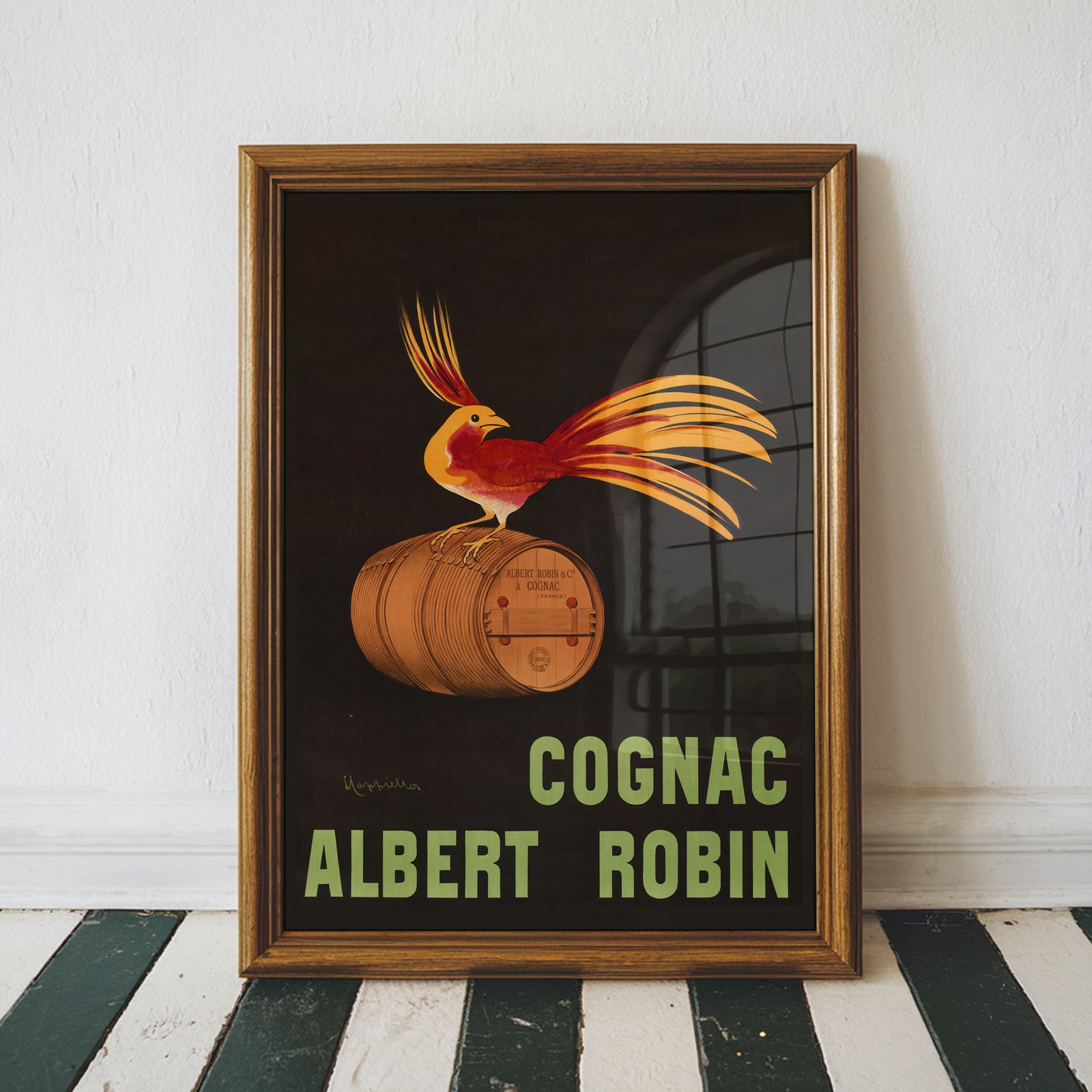 Cognac Albert Robin Vintage Poster - Image 3