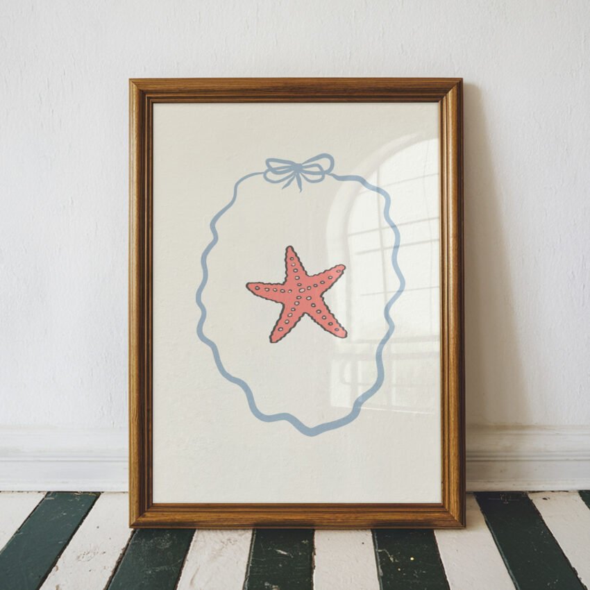Starfish in a Bow Frame - Image 3