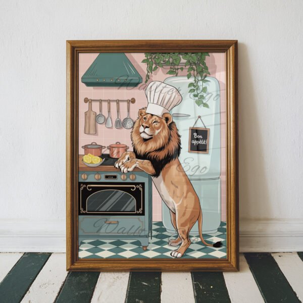 Chef Lion in the Kitchen