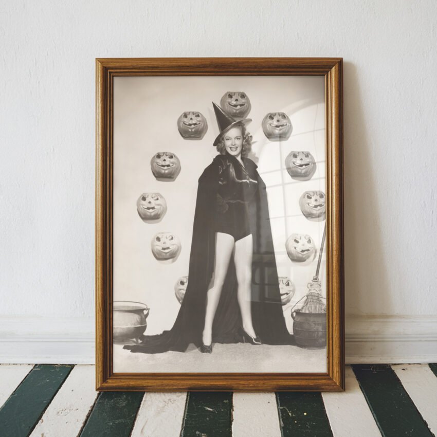 Vintage Witch Pin-Up Print - Image 3