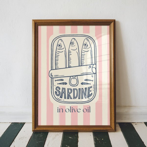 Pink Retro Sardine Can