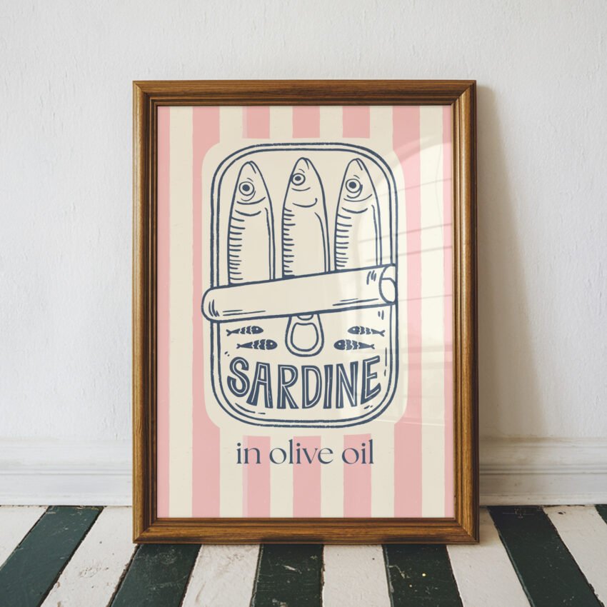 Pink Retro Sardine Can