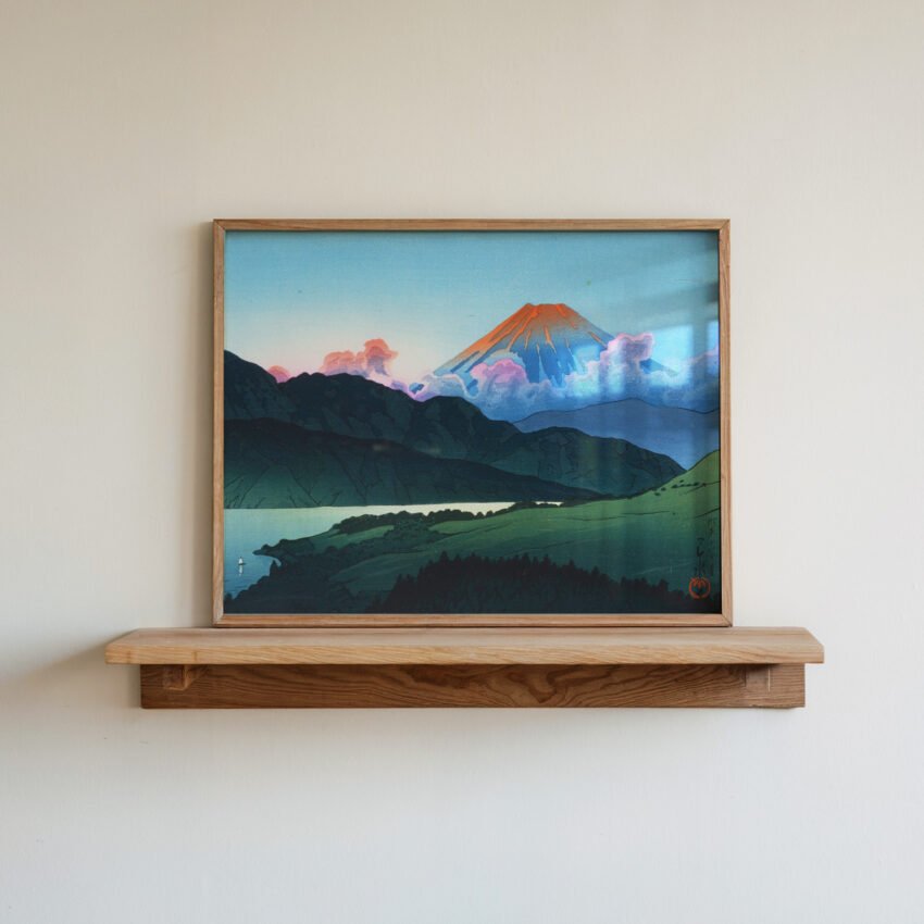 Evening of Mount Fuji from Lake Ashino-ko by Kawase Hasui - Image 3