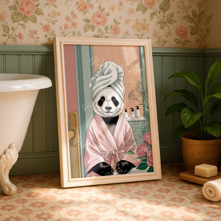 Panda in Spa Robe - Image 3