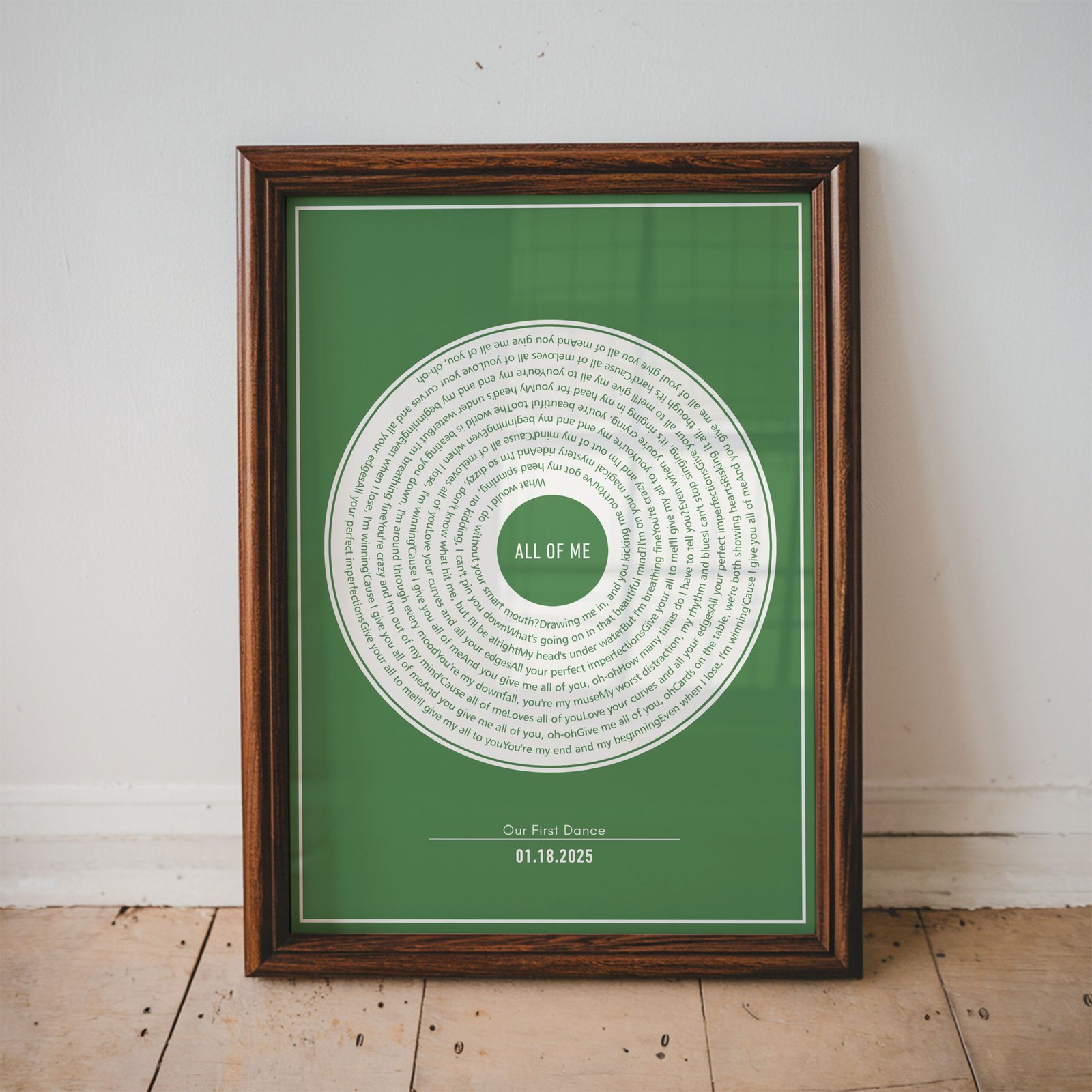 Custom Song Lyric Print - Image 2