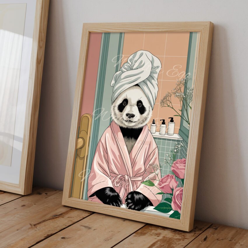 Panda in Spa Robe - Image 2
