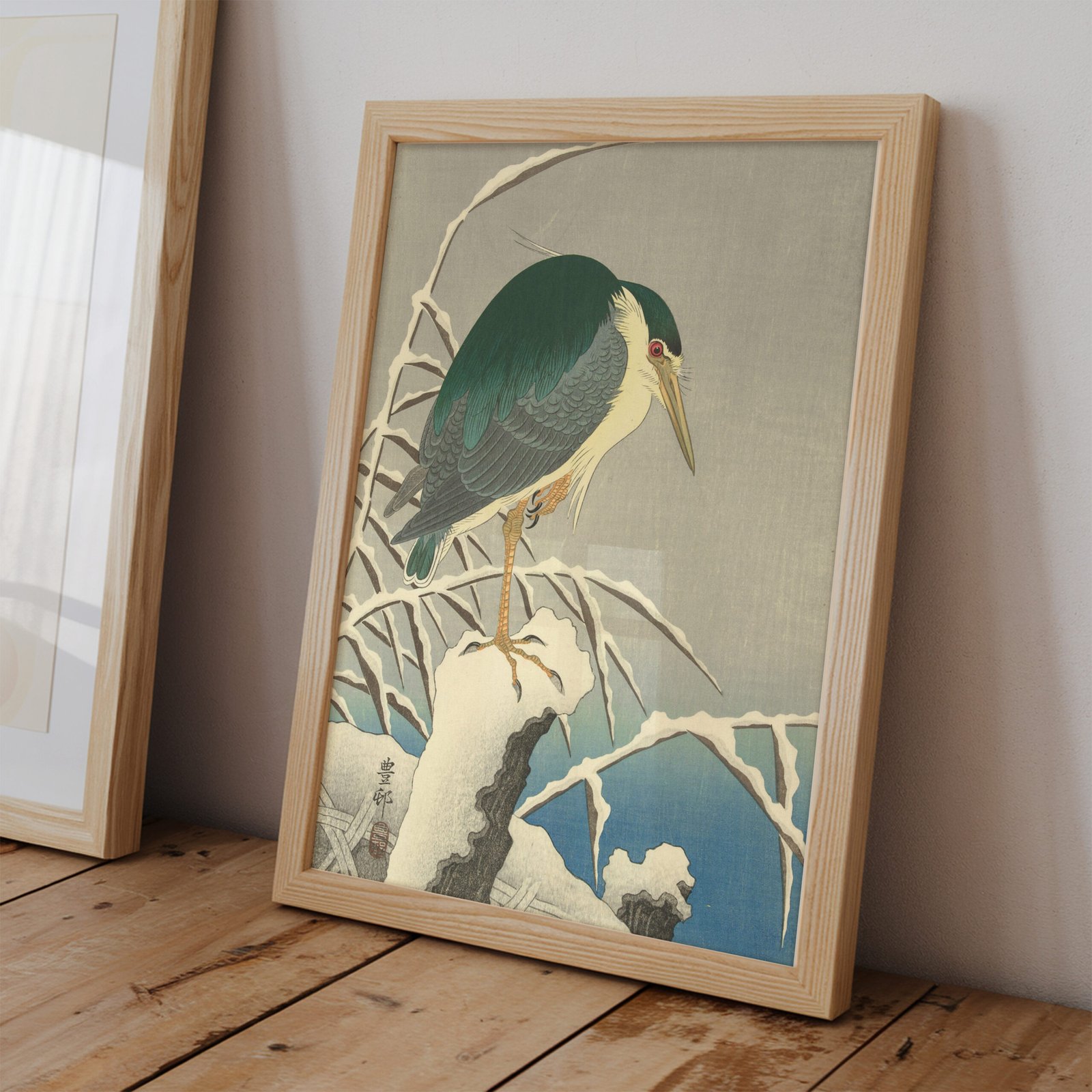 Heron in Snow by Ohara Koson - Image 2