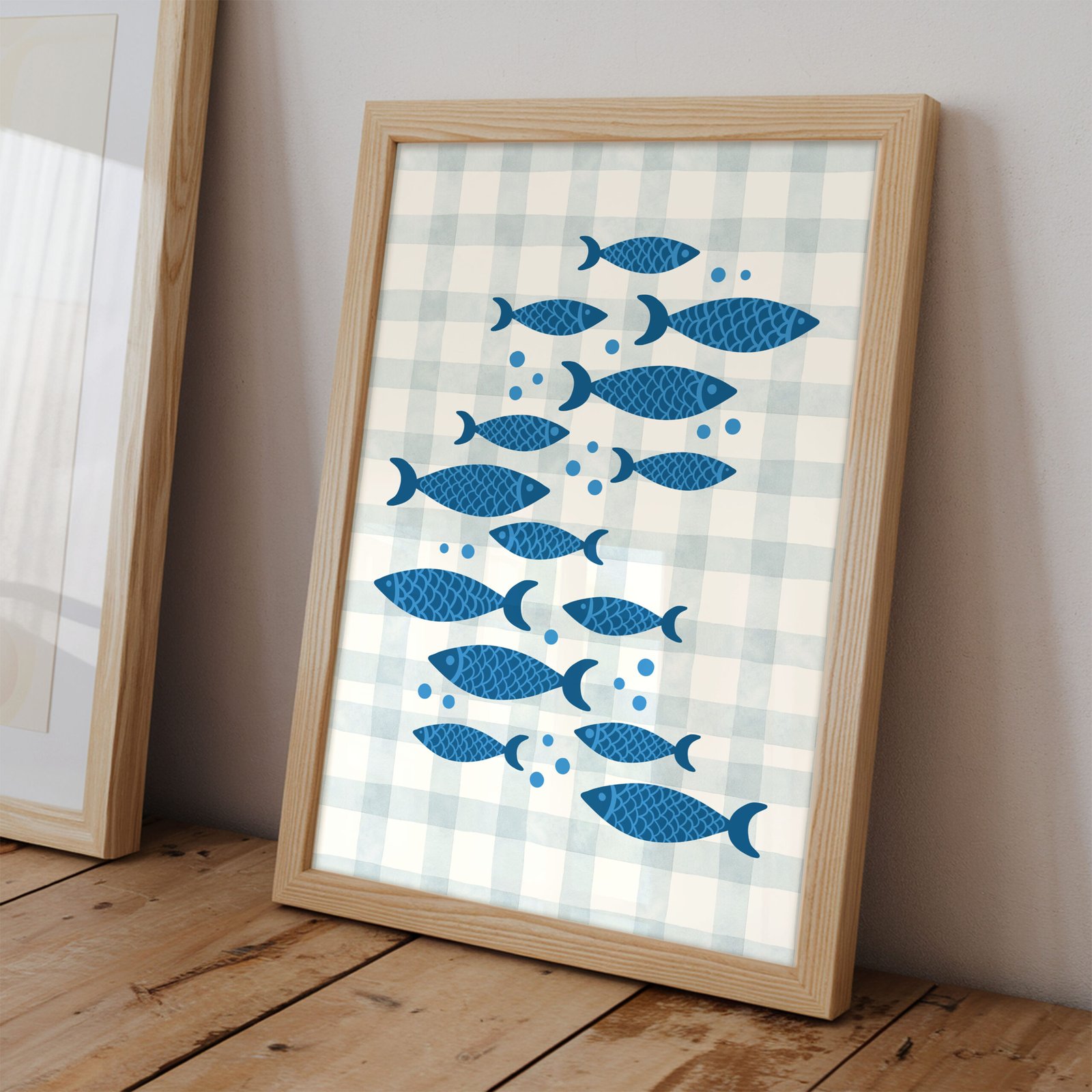 Blue Fish Pattern - Image 2