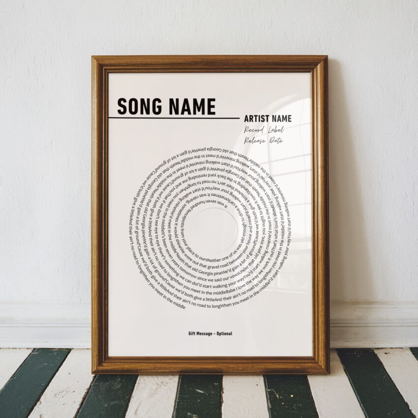 Personalized Song Lyrics Print - Image 3